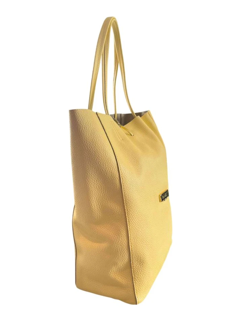 Bicolor Cowhide Clutch Bag