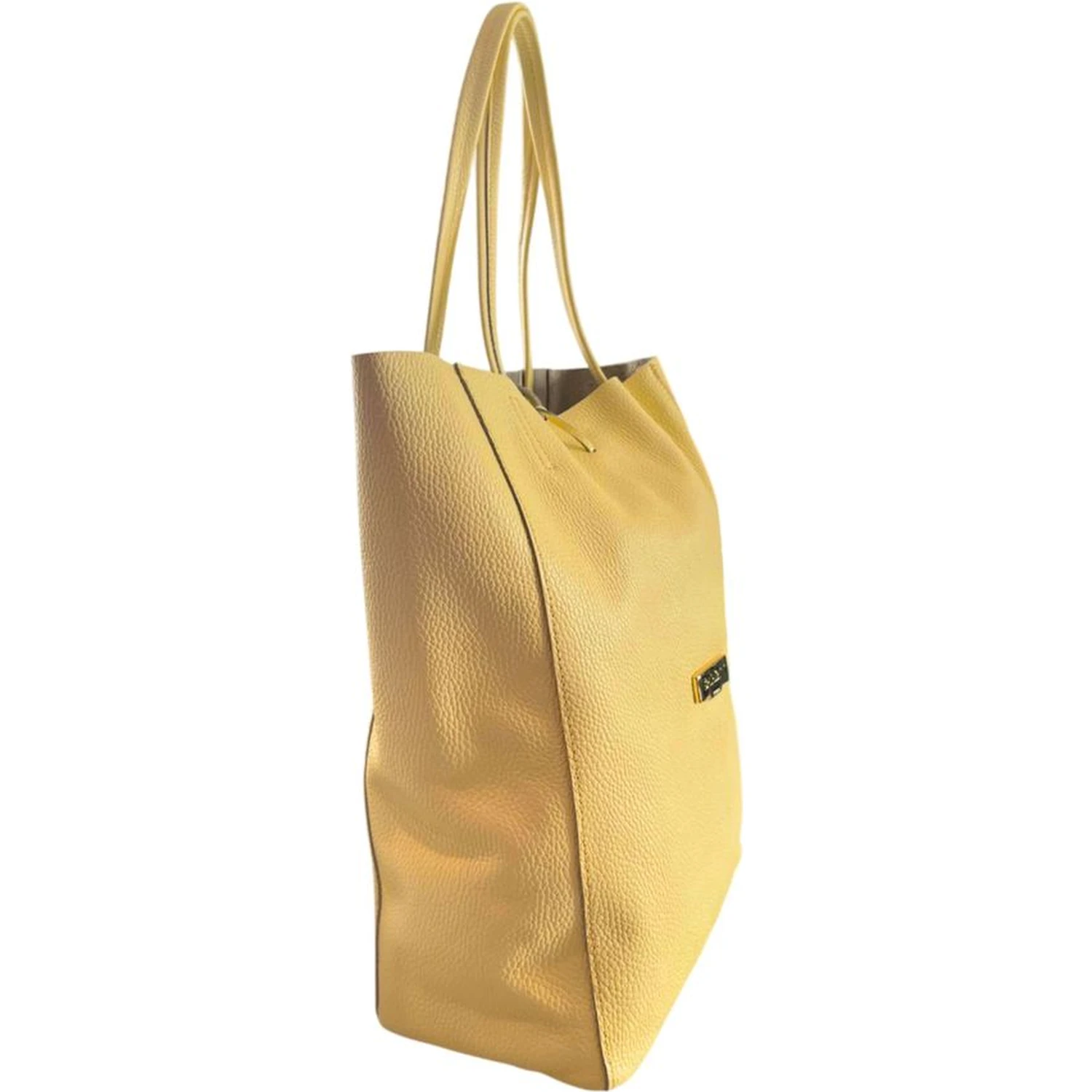Bicolor Cowhide Clutch Bag
