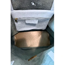 Blue Cowhide Clutch Bag