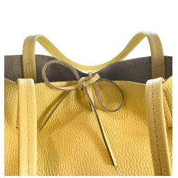 Bicolor Cowhide Clutch Bag