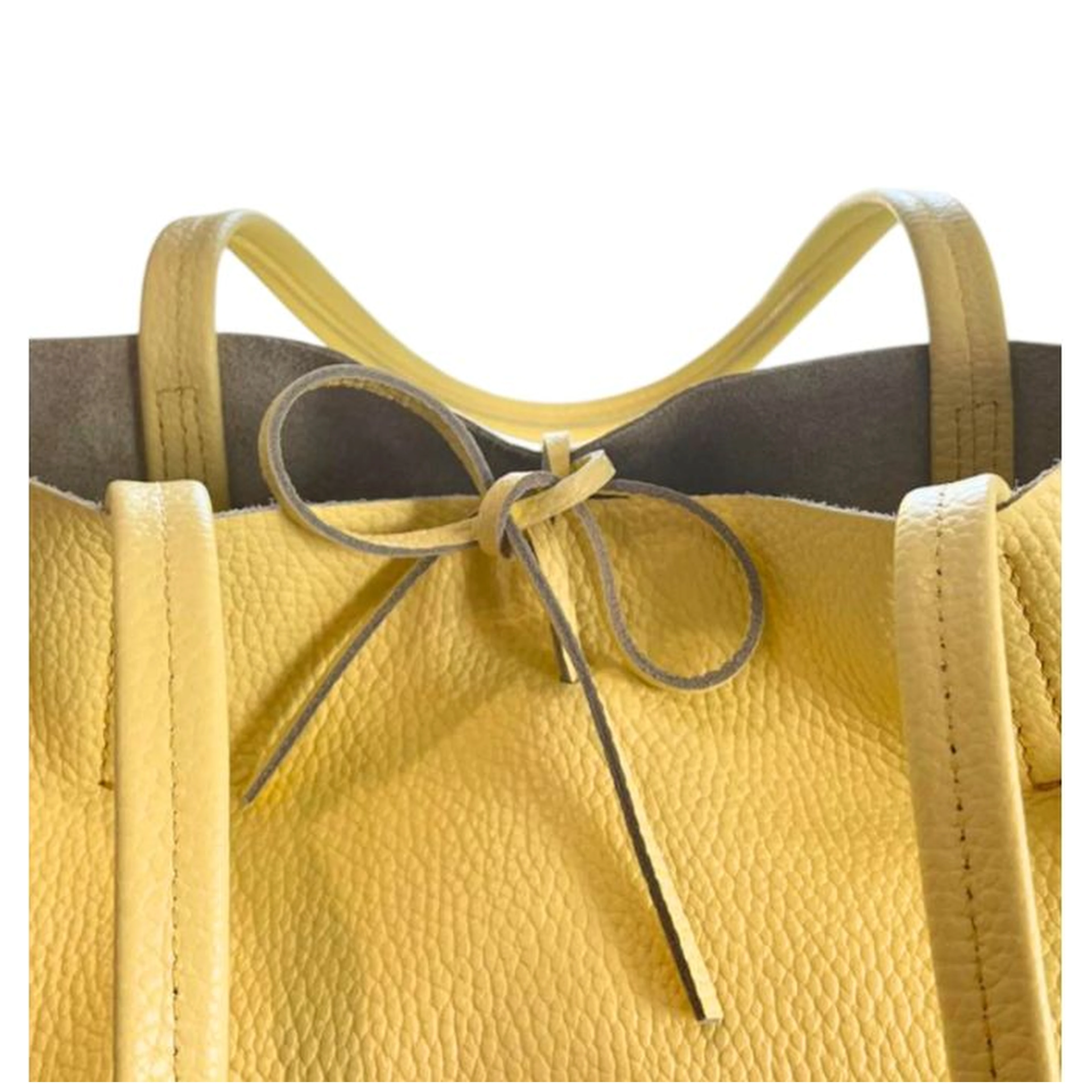 Bicolor Cowhide Clutch Bag