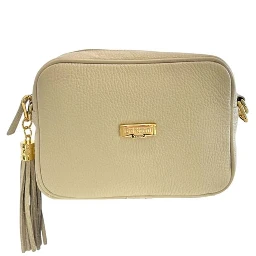 Beige Cowhide Crossbody Bag