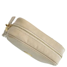 Beige Cowhide Crossbody Bag