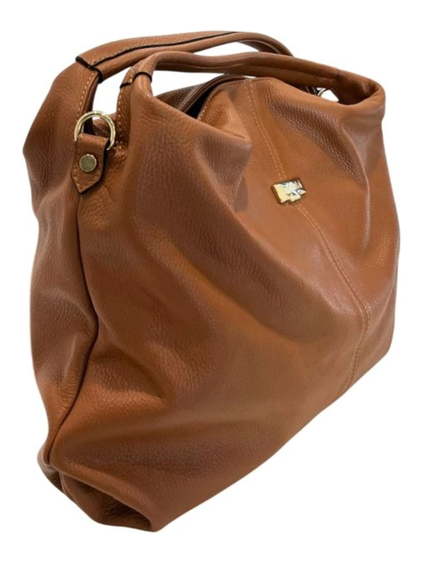Brown Cowhide Shoulder Bag
