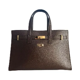 Brown Cowhide Shoulder Bag