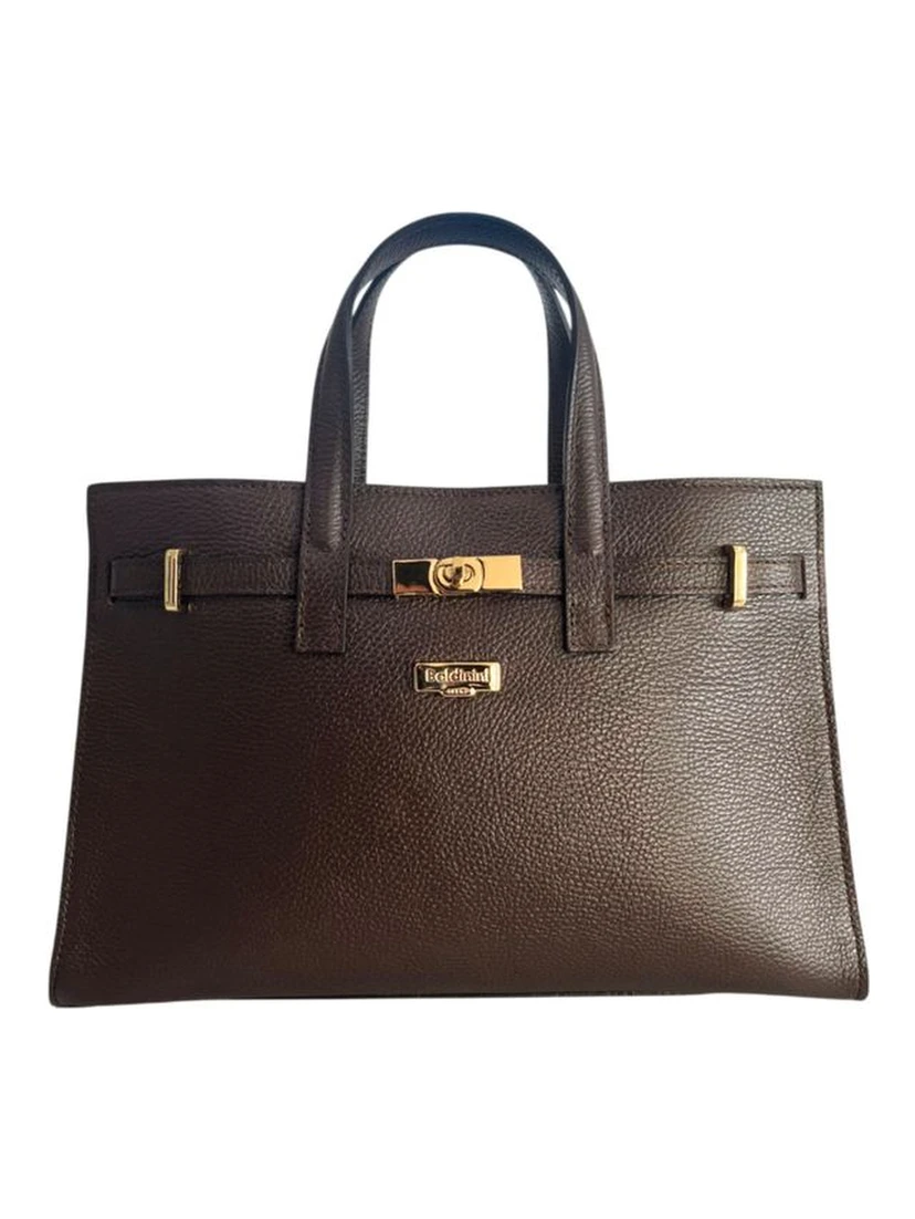 Brown Cowhide Shoulder Bag