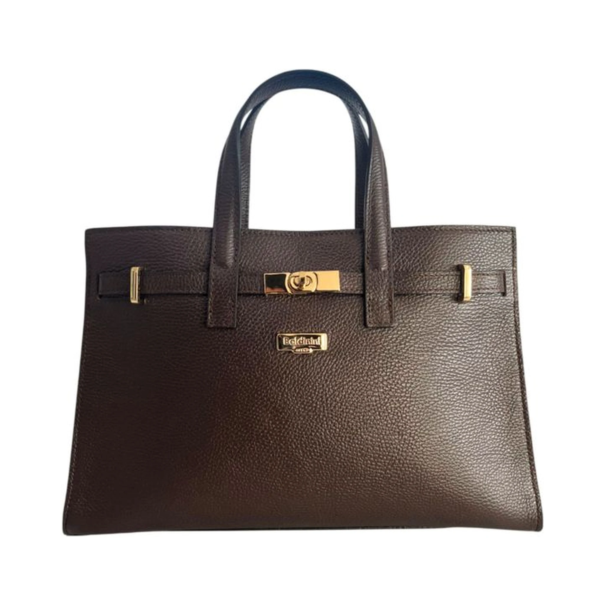 Brown Cowhide Shoulder Bag