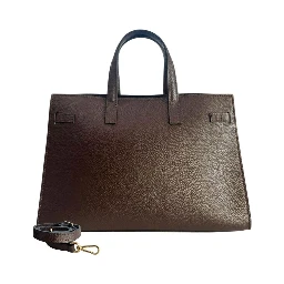 Brown Cowhide Shoulder Bag