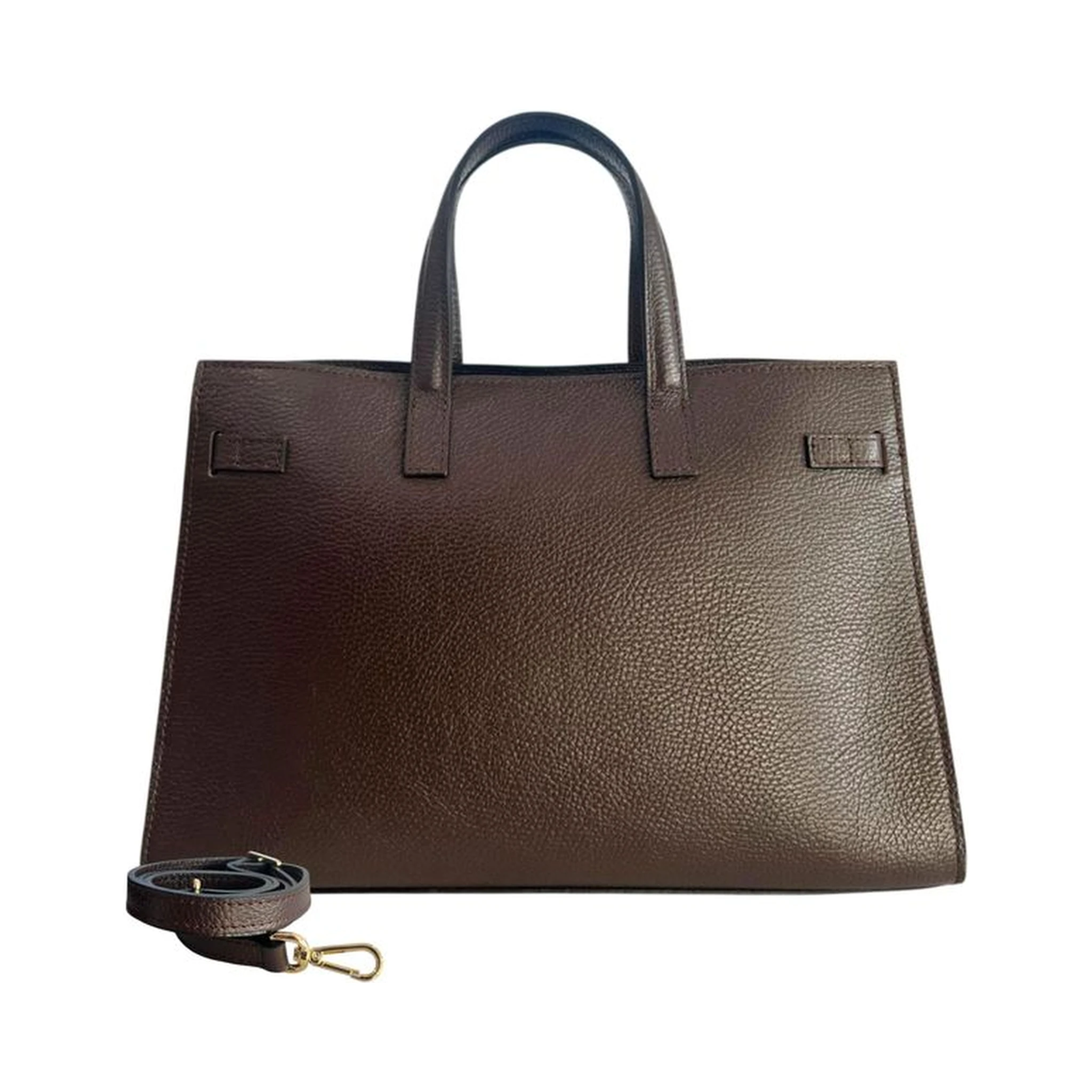 Brown Cowhide Shoulder Bag