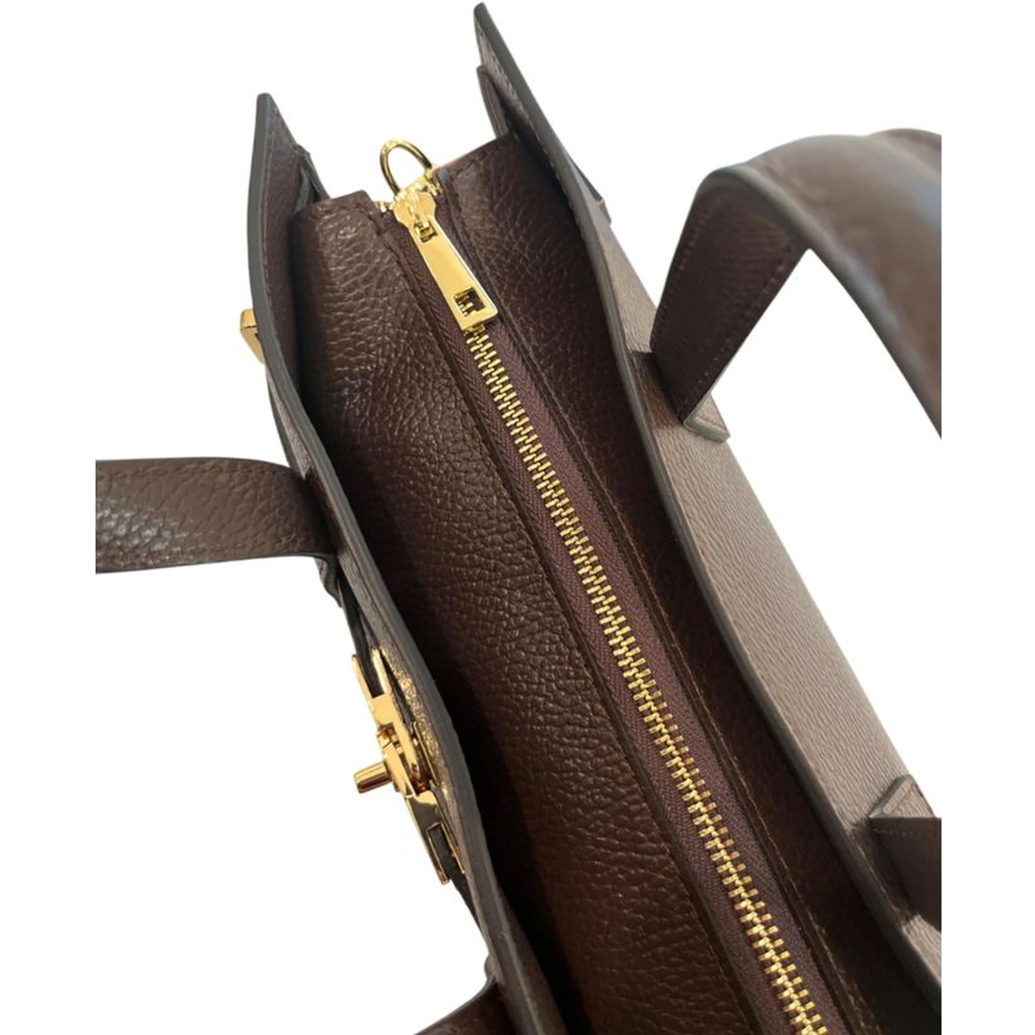 Brown Cowhide Shoulder Bag