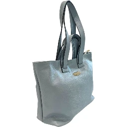 Blue Cowhide Clutch Bag