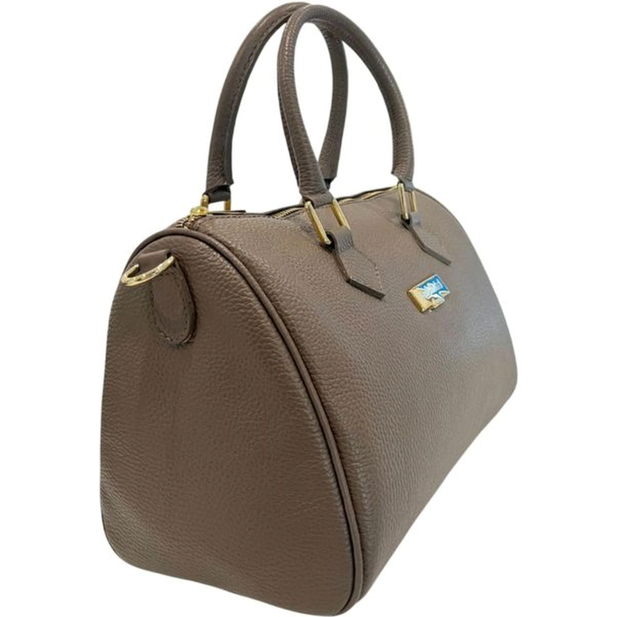 Brown Cowhide Shoulder Bag