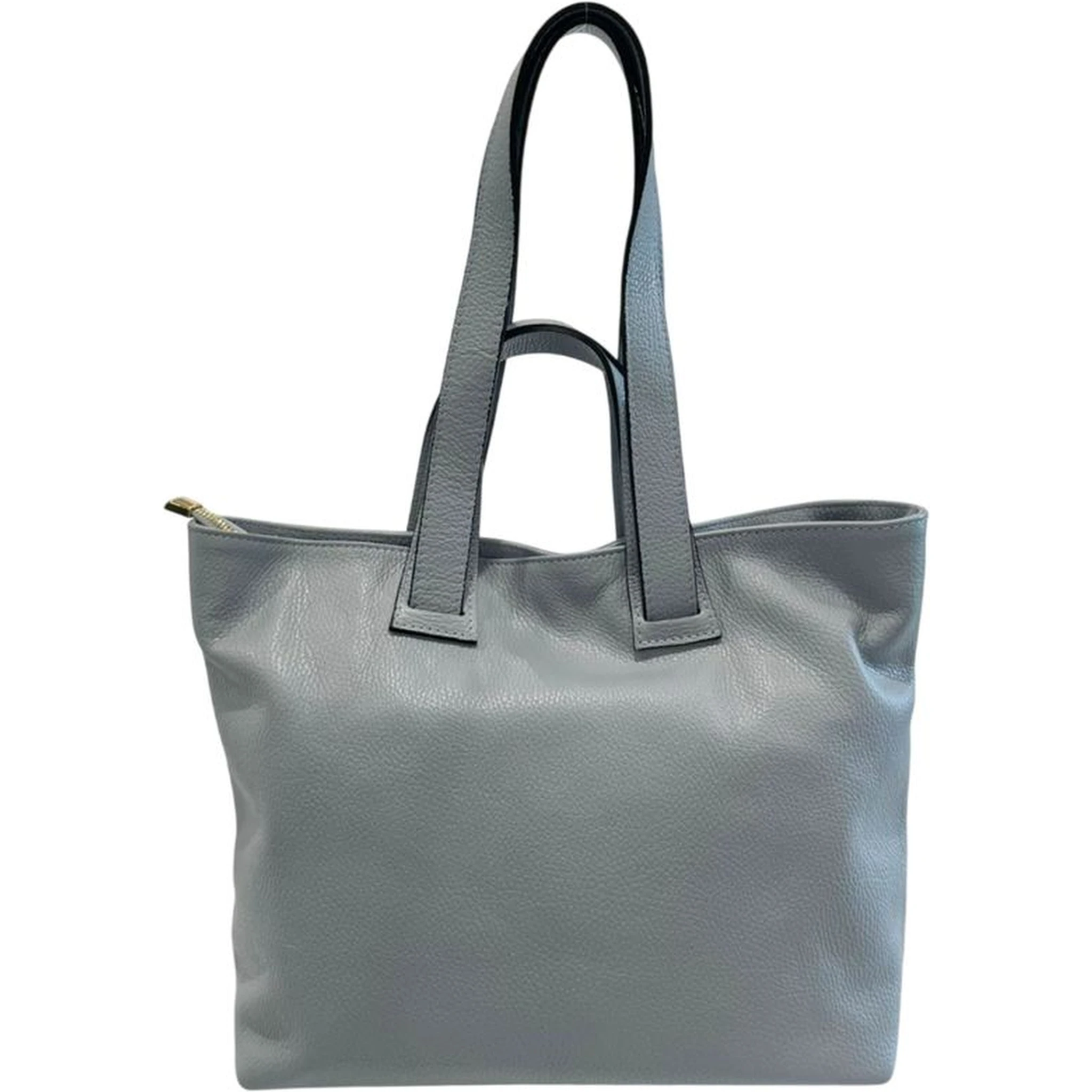 Blue Cowhide Clutch Bag