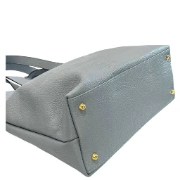 Blue Cowhide Clutch Bag