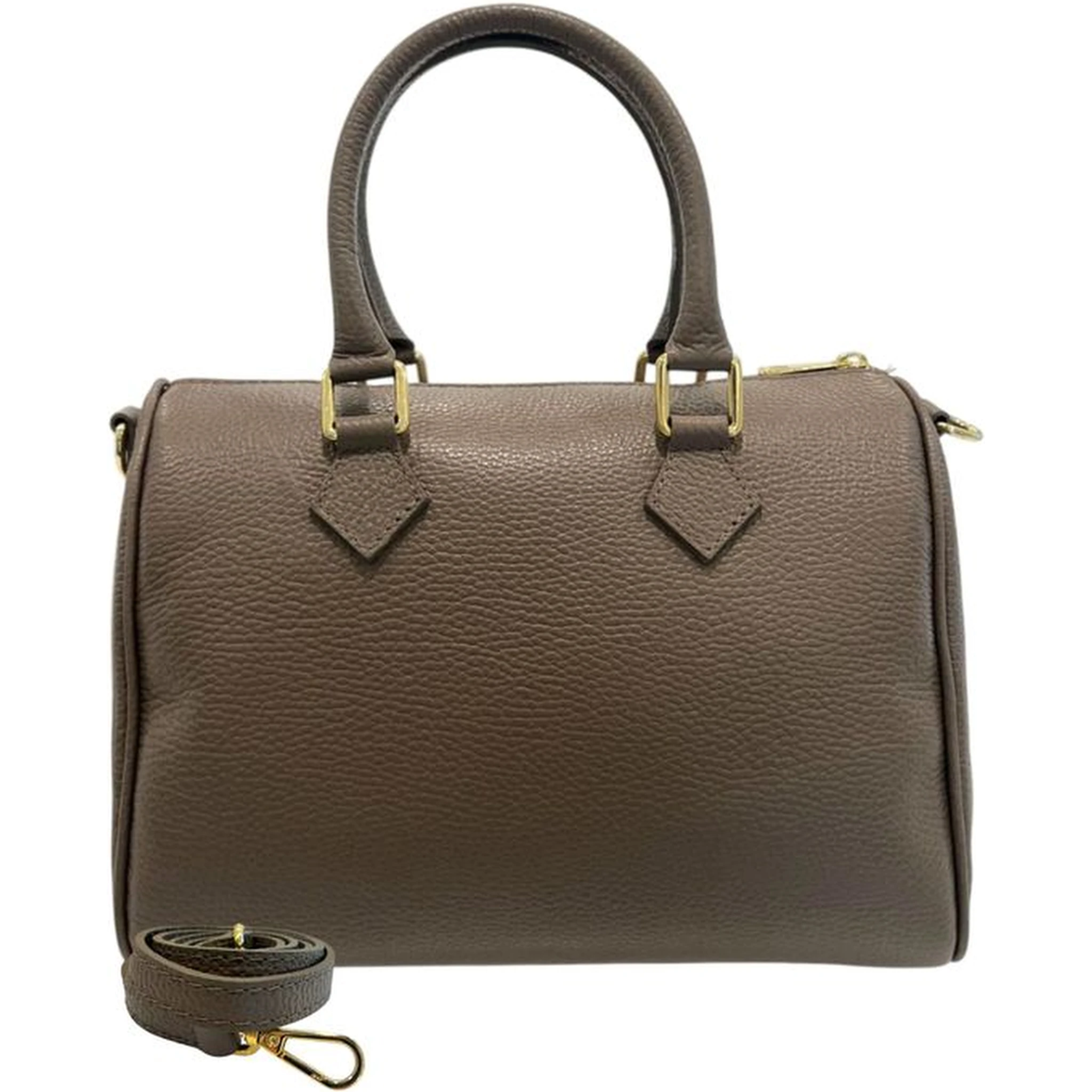 Brown Cowhide Shoulder Bag