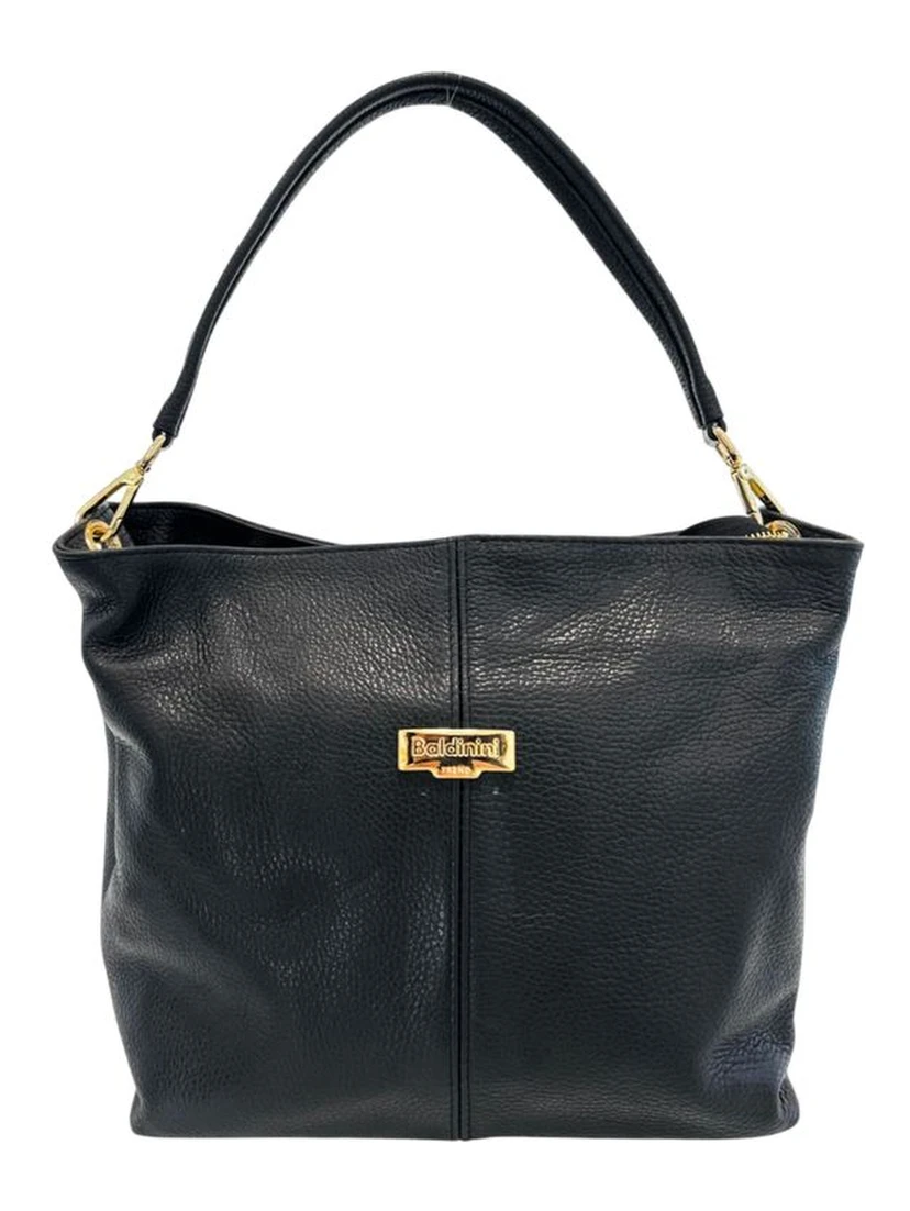 Black Cowhide Clutch Bag