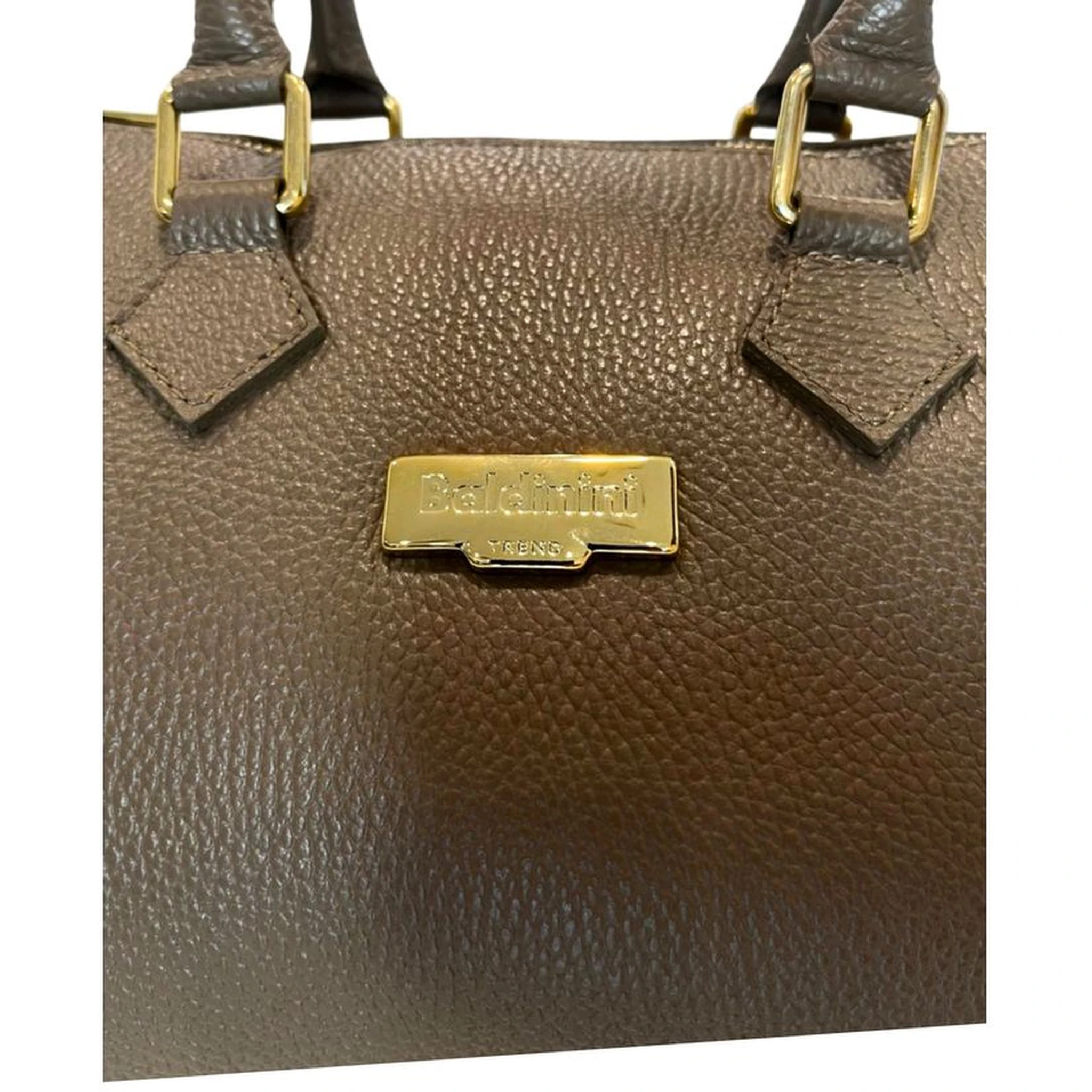 Brown Cowhide Shoulder Bag