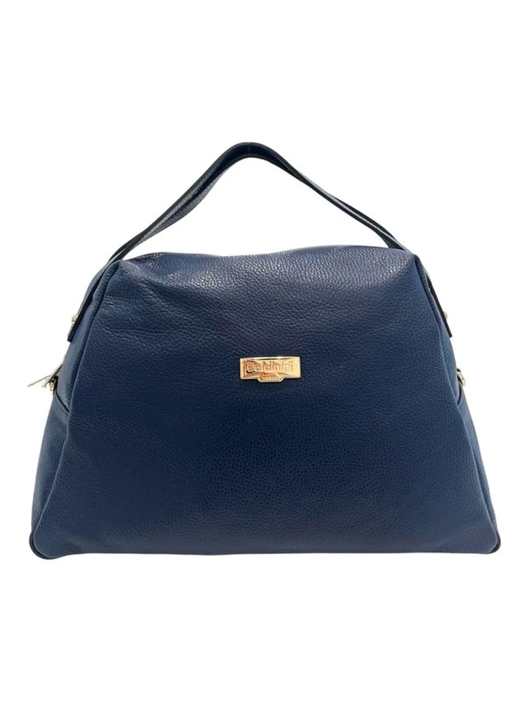 Blue Cowhide Clutch Bag