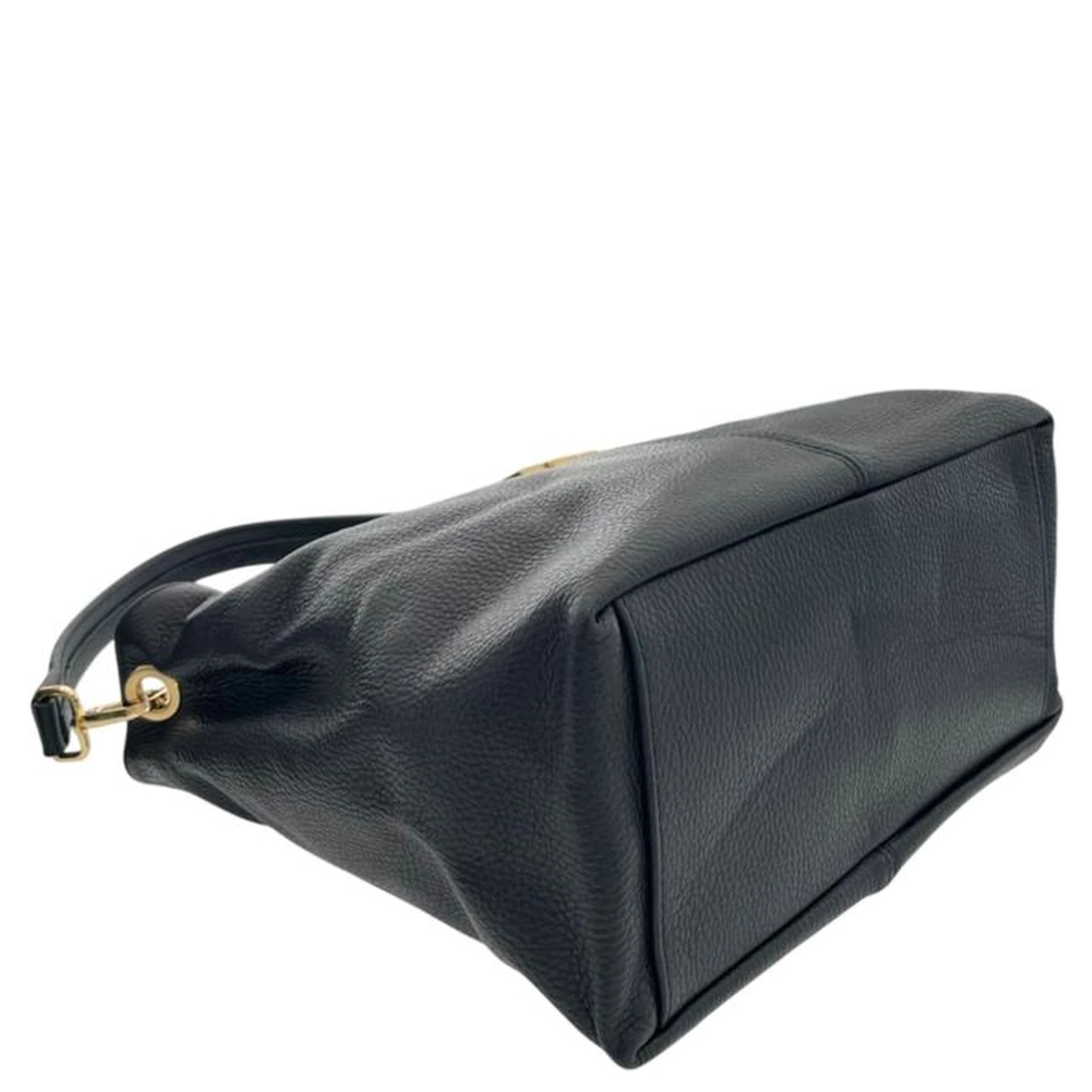 Black Cowhide Clutch Bag