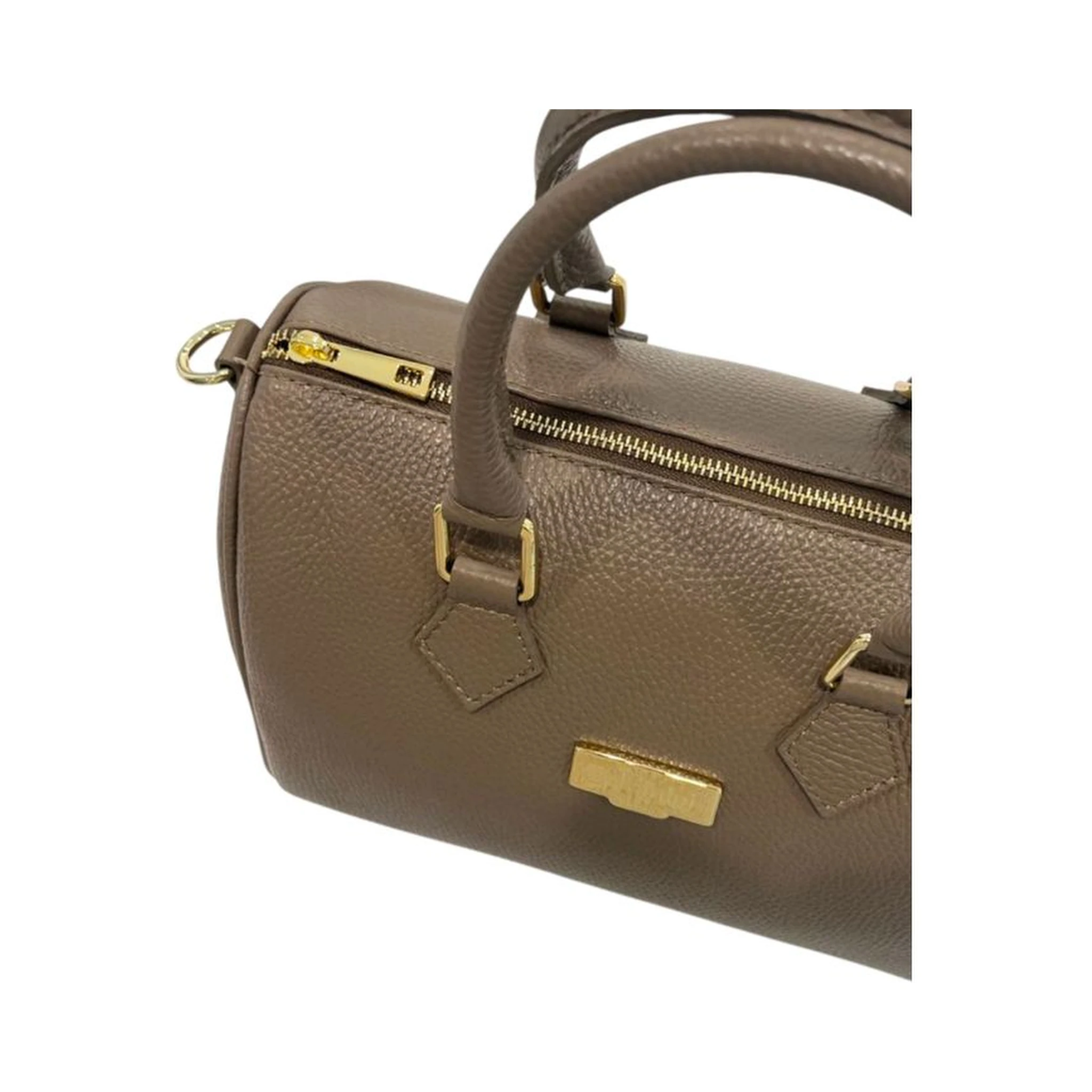 Brown Cowhide Shoulder Bag