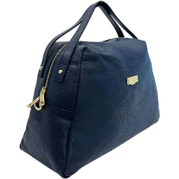 Blue Cowhide Clutch Bag