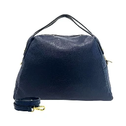 Blue Cowhide Clutch Bag