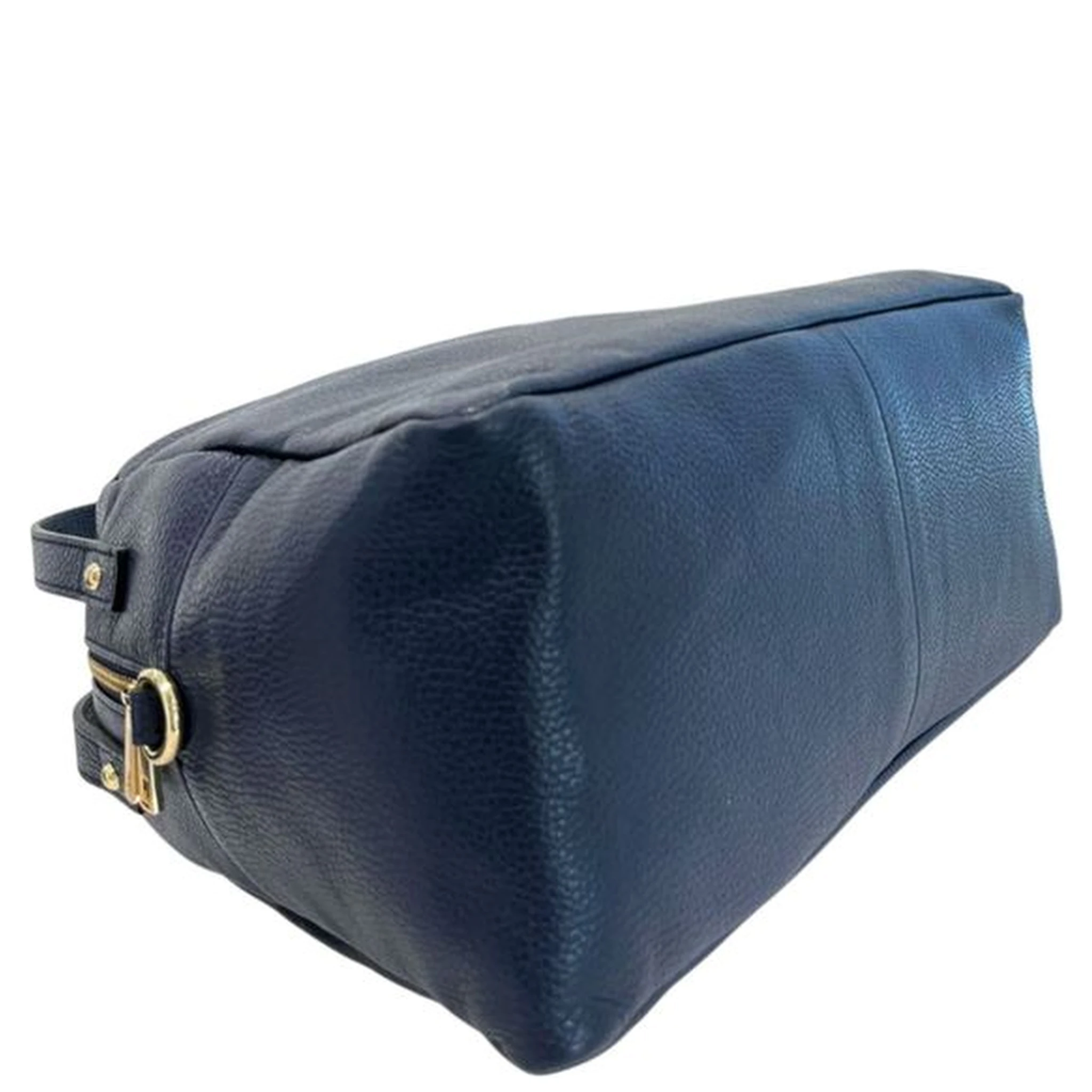Blue Cowhide Clutch Bag
