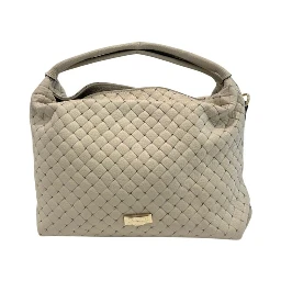 Beige Cowhide Shoulder Bag