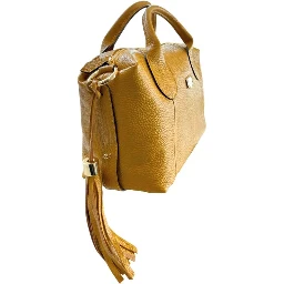 Bicolor Cowhide Shoulder Bag