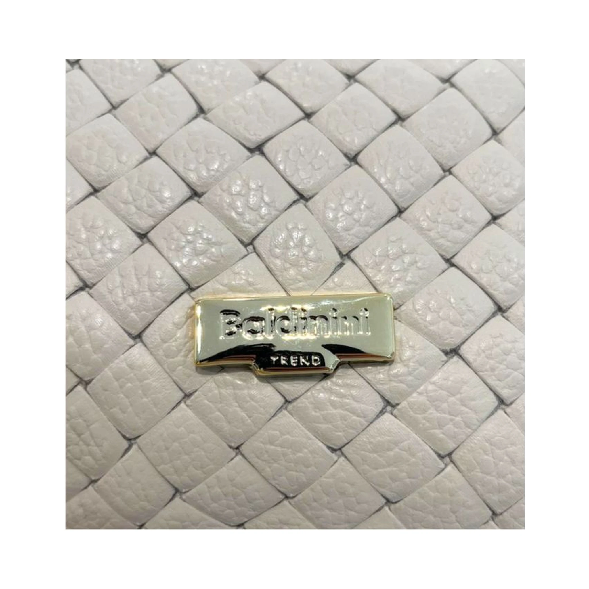 Beige Cowhide Shoulder Bag