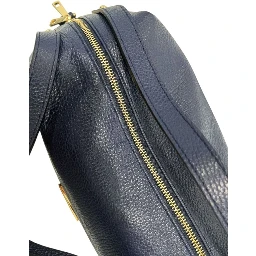 Blue Cowhide Clutch Bag