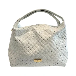White Cowhide Shoulder Bag