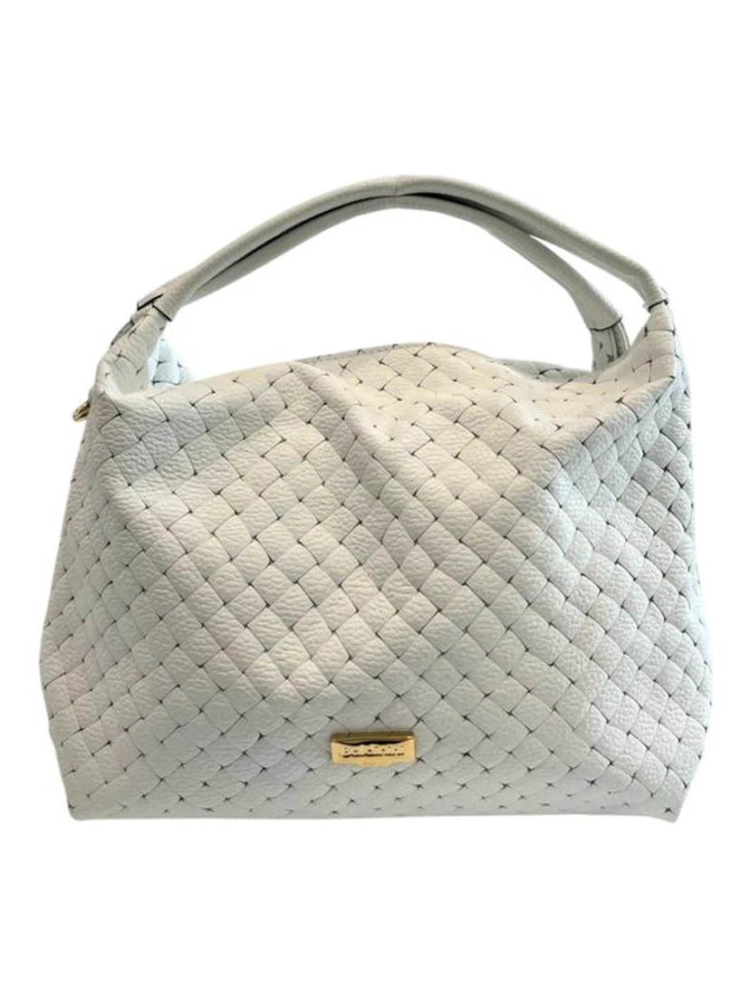White Cowhide Shoulder Bag