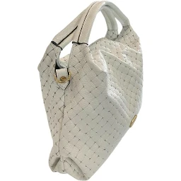 White Cowhide Shoulder Bag