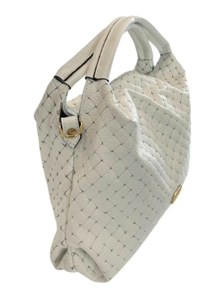 White Cowhide Shoulder Bag alternative