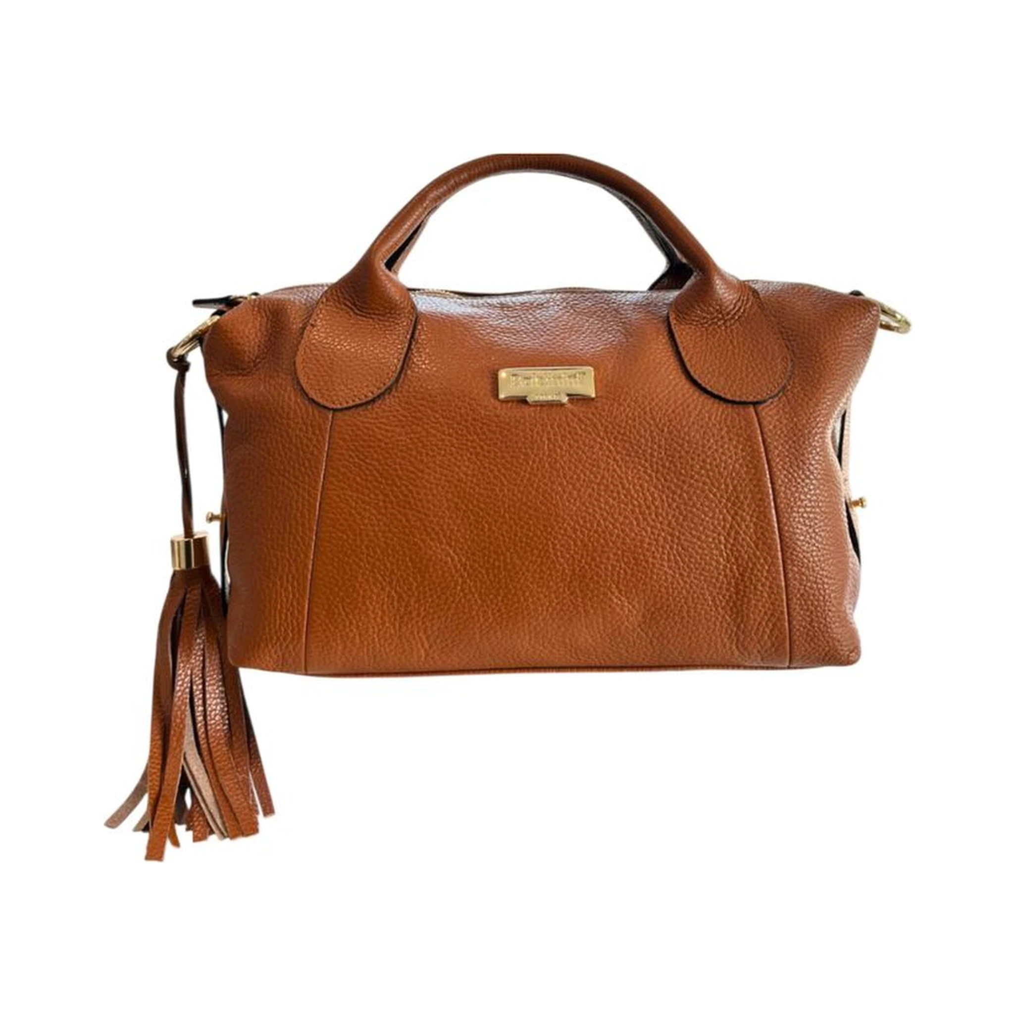 Brown Cowhide Shoulder Bag