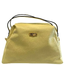 Bicolor Cowhide Clutch Bag