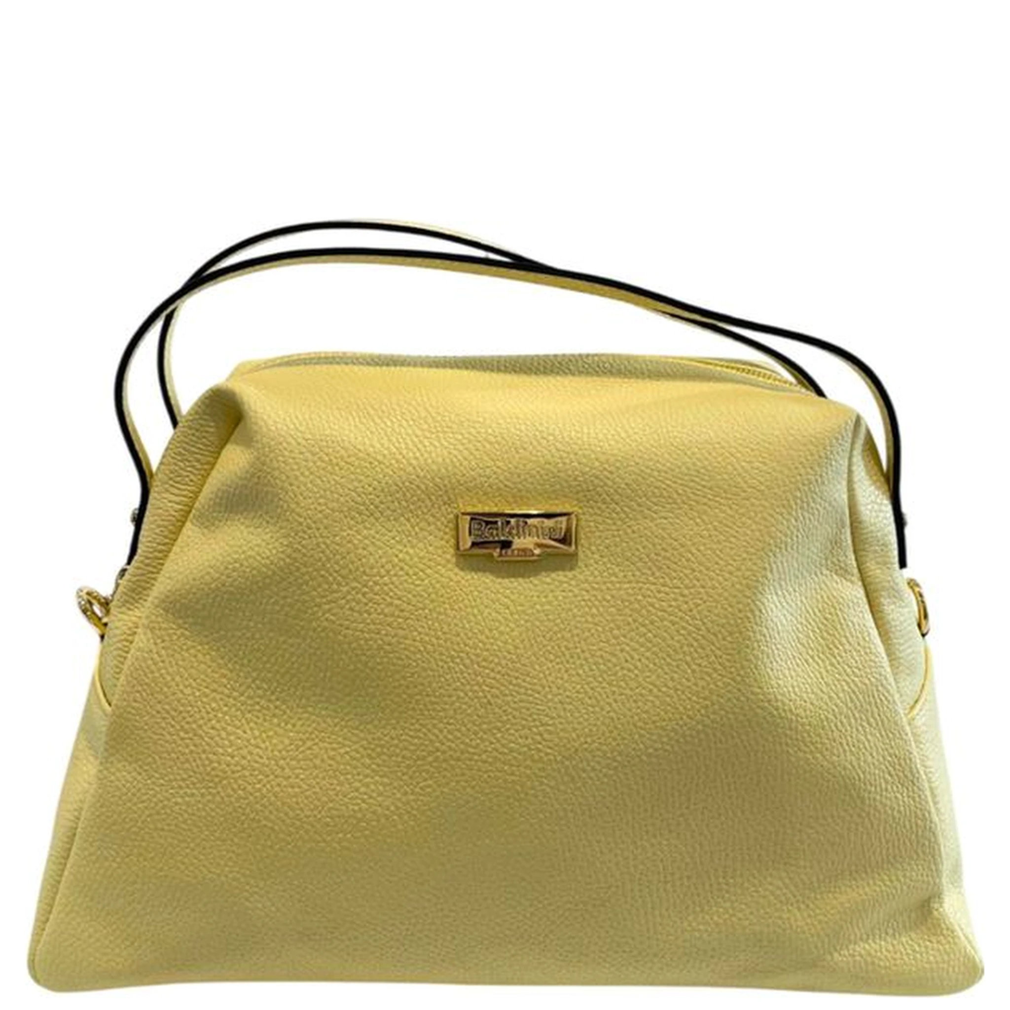 Bicolor Cowhide Clutch Bag