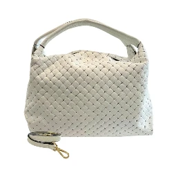 White Cowhide Shoulder Bag