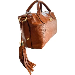 Brown Cowhide Shoulder Bag