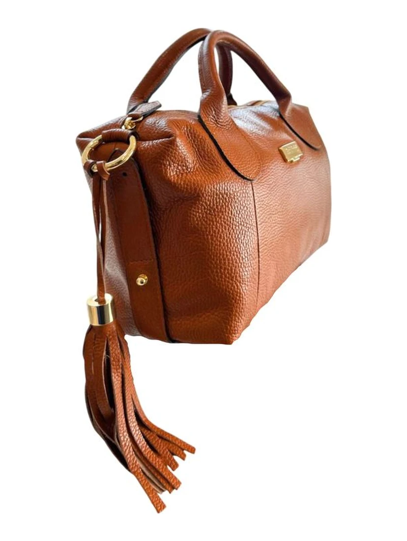 Brown Cowhide Shoulder Bag