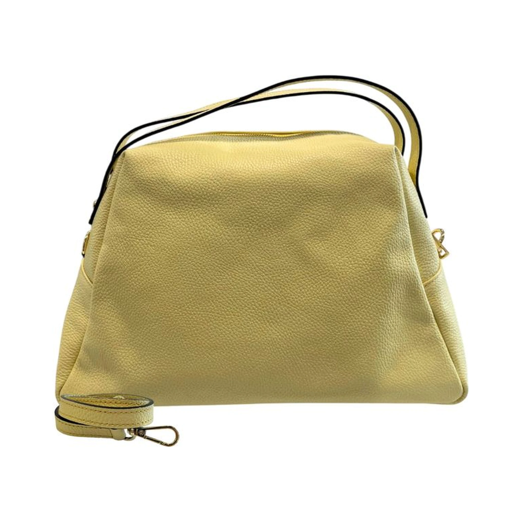 Bicolor Cowhide Clutch Bag