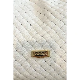 White Cowhide Shoulder Bag