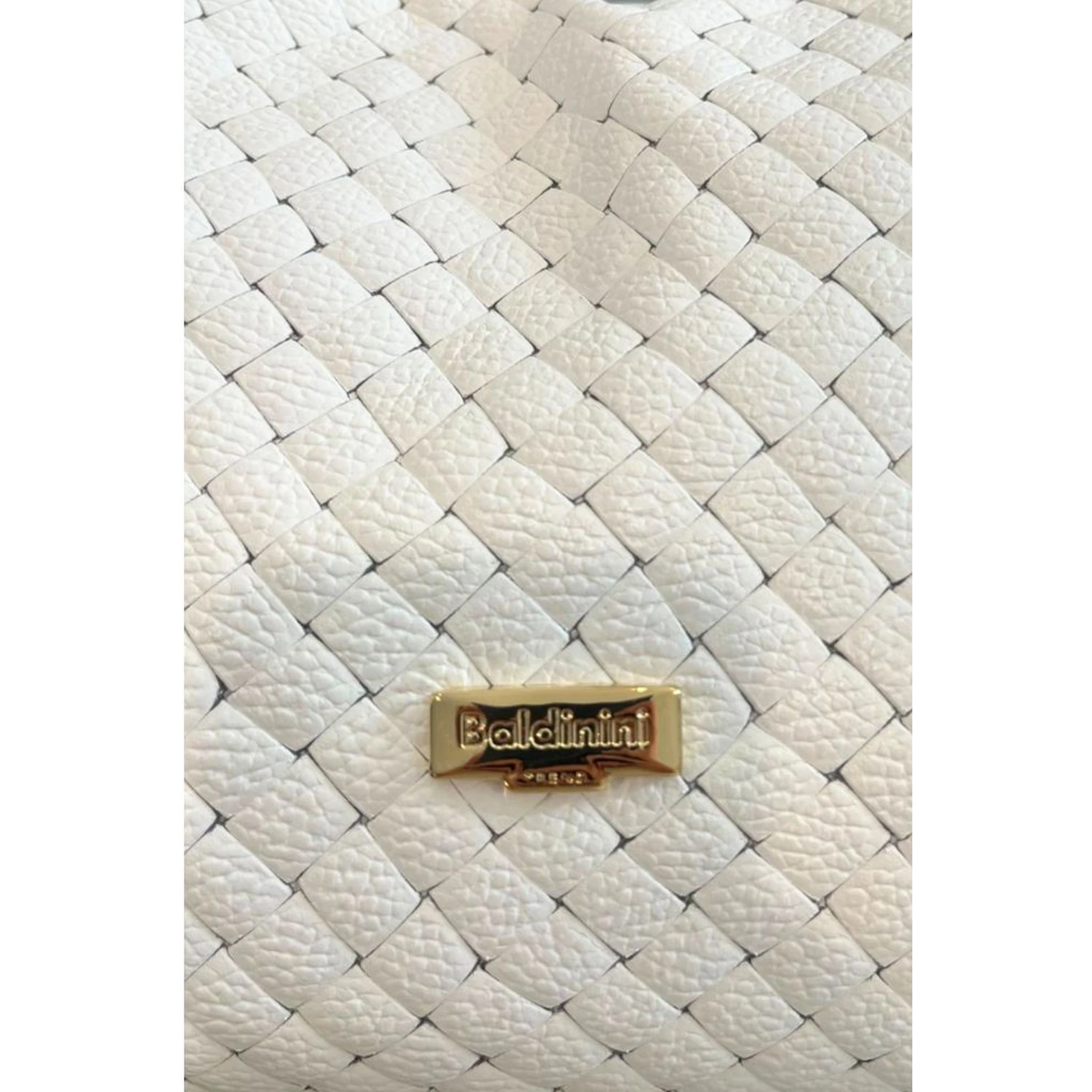 White Cowhide Shoulder Bag