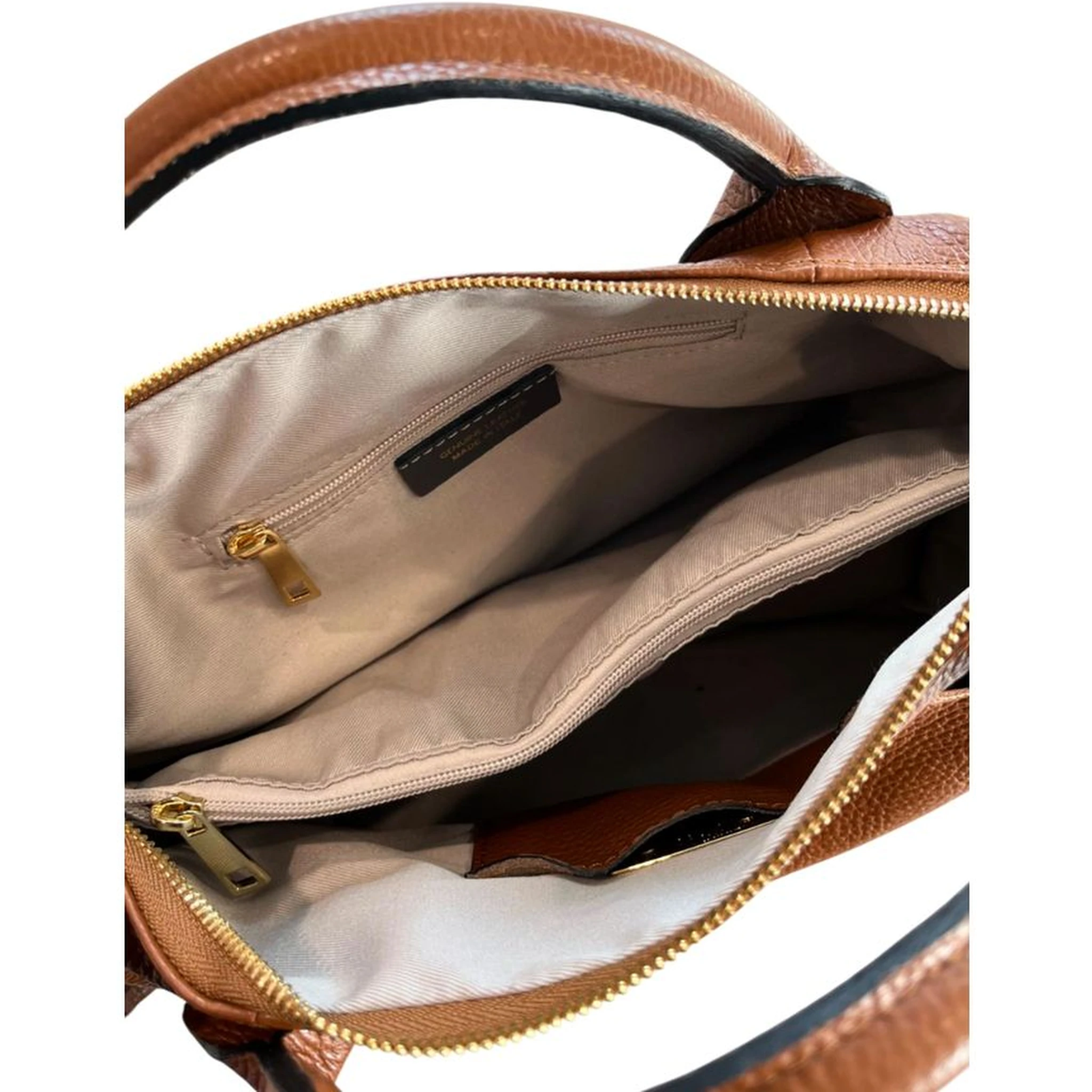 Brown Cowhide Shoulder Bag