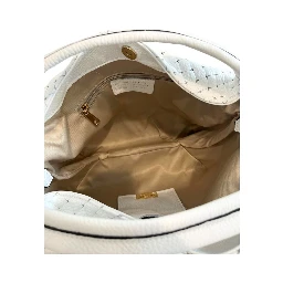 White Cowhide Shoulder Bag