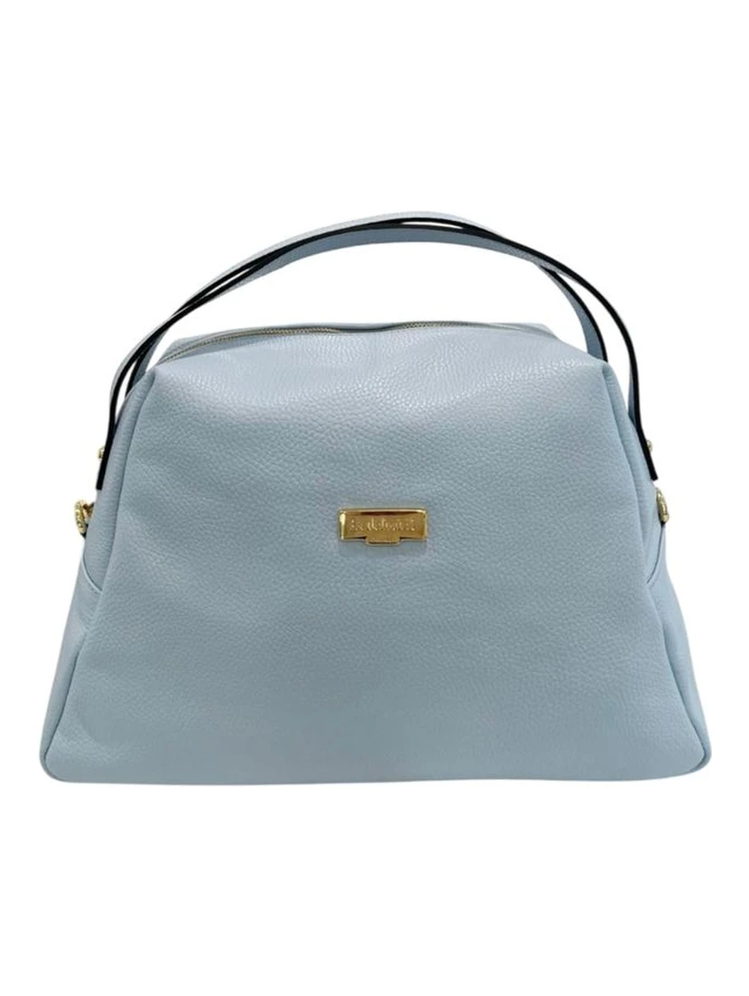 Blue Cowhide Clutch Bag