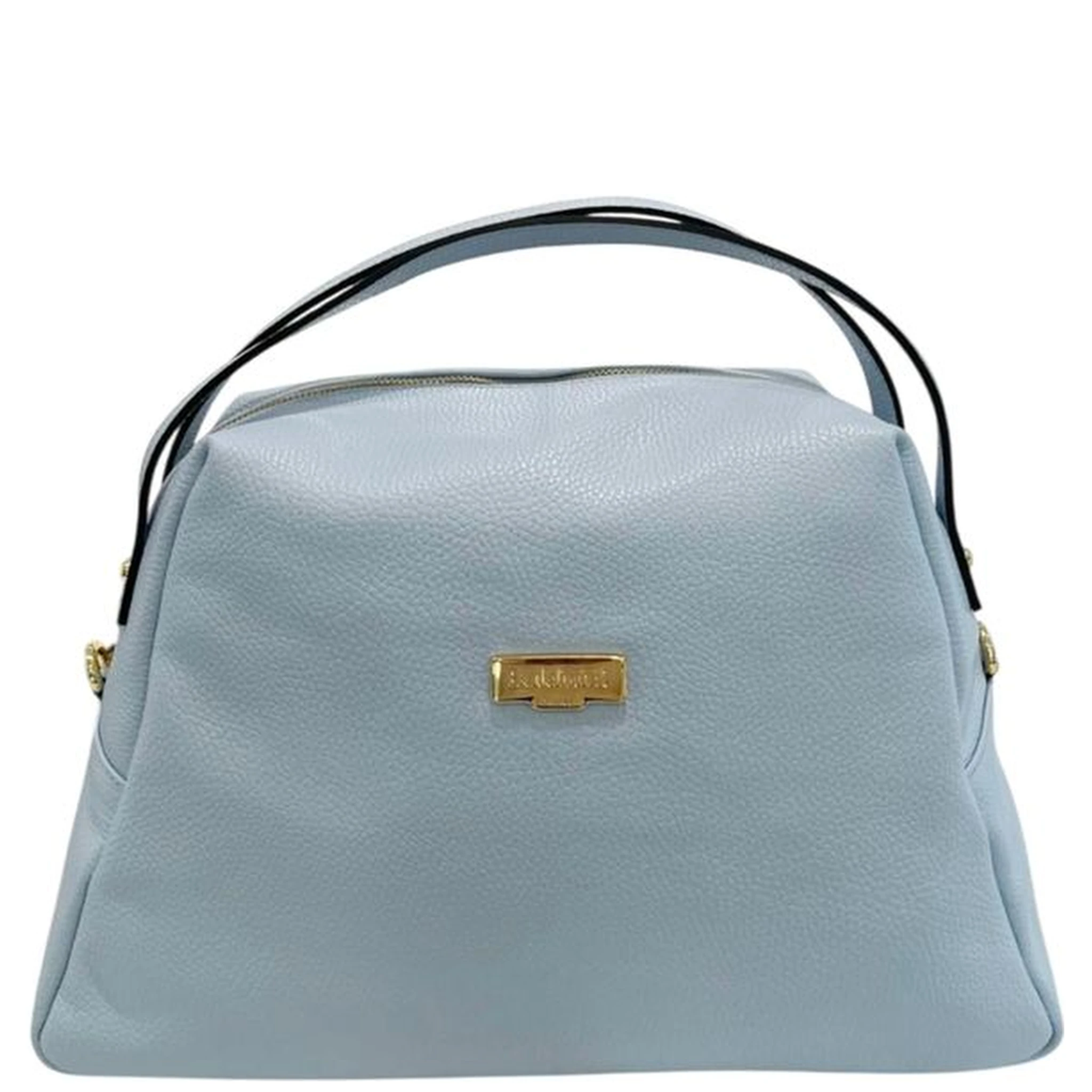 Blue Cowhide Clutch Bag