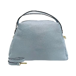 Blue Cowhide Clutch Bag