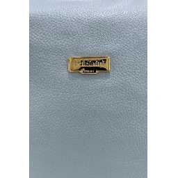 Blue Cowhide Clutch Bag